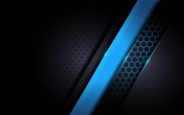 Modern tech blue background with abstract style. Futuristic background