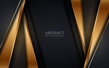 Altın noktalı parlak, koyu renkli arka plan. Lüks soyut arkaplan