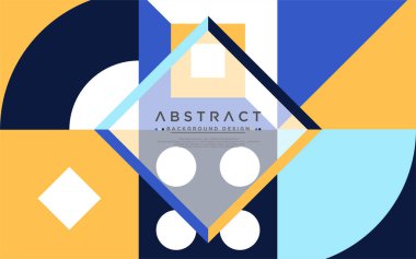 Modern şekil tasarımlı soyut renkli geometrik arkaplan. Modern arkaplan şablonu tasarımı