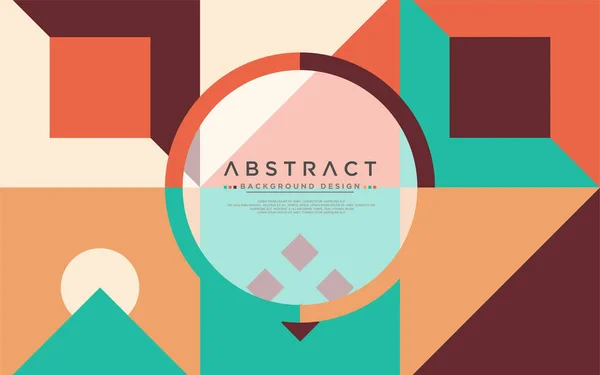 Abstract Kleurrijke Geometrische Achtergrond Met Modern Vormontwerp Achtergrond Template Ontwerp — Stockvector