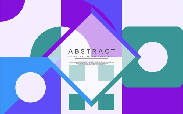 Abstract Kleurrijke Geometrische Achtergrond Met Modern Vormontwerp Moderne Achtergrond Template — Stockvector