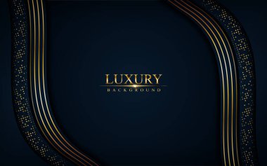 Parıltılı ve altın çizgileri olan gösterişli, koyu bir arka plan. Soyut arkaplan