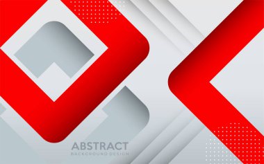 Soyut tarzda modern kırmızı ve gri geometrik arkaplan. arkaplan tasarım şablonu