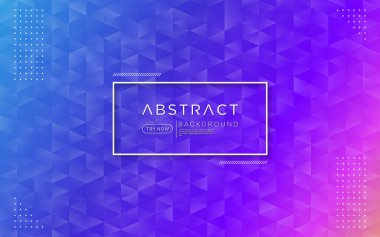 Modern gradyan mor renkli arka plan soyut şekil ve elementle birleşir. Vektör arkaplan tasarımı