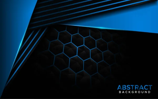 Futuristico Sfondo Blu Moderno Con Linee Blu Design Astratto Del — Vettoriale Stock