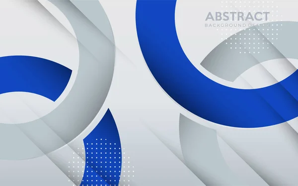 Fondo Geométrico Azul Gris Moderno Con Estilo Abstracto Plantilla Diseño — Vector de stock