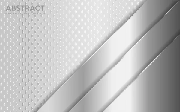 Shinny Fondo Metal Plateado Combinan Con Capa Superposición Textura Blanca — Vector de stock