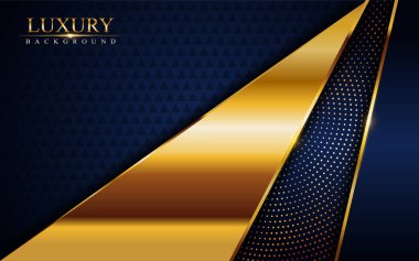 Altın çizgileri olan lüks lacivert bir arka plan. Modern arkaplan tasarım şablonu