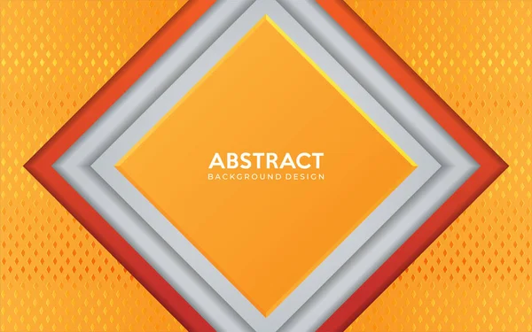 Moderner Orange Und Weißer Hintergrund Abstrakte Texturierte Überlappungseffekte — Stockvektor
