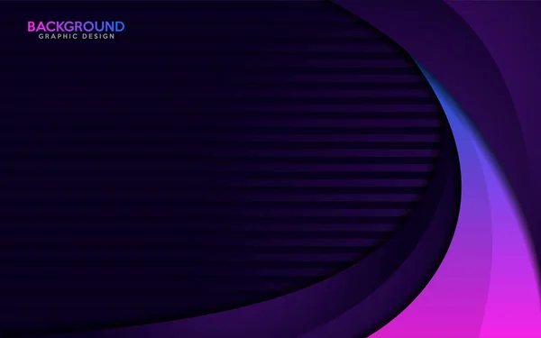 Динамический Темно Фиолетовый Слой Перекрывает Фон Красочным Градиентным Цветом Абстрактный — стоковый вектор