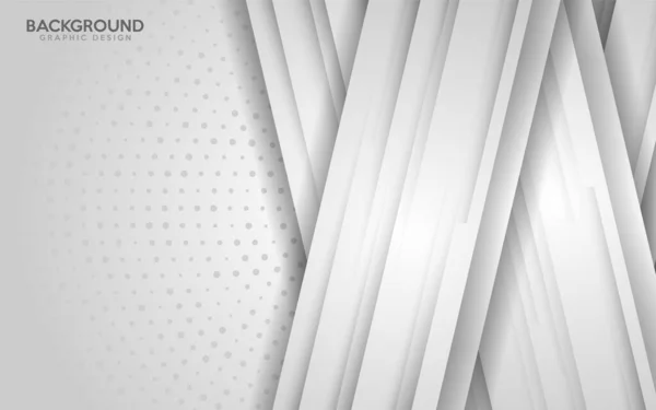 現代の白と灰色のグラデーションの抽象的な背景 ベクターイラストデザイン — ストックベクタ