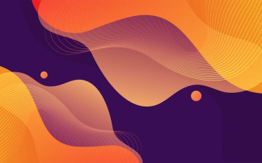 Modern gradyan renk kompozisyonu olan akıcı renkli dinamik arkaplan tasarımı. Grafik tasarım ögesi.