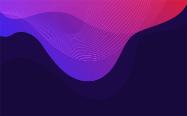 Modern gradyan renk kompozisyonu olan akıcı renkli dinamik arkaplan tasarımı. Grafik tasarım ögesi.