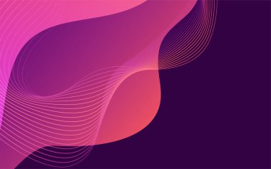 Modern gradyan renk kompozisyonu olan akıcı renkli dinamik arkaplan tasarımı. Grafik tasarım ögesi.