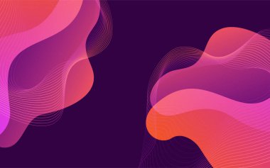 Modern gradyan renk kompozisyonu olan akıcı renkli dinamik arkaplan tasarımı. Grafik tasarım ögesi.