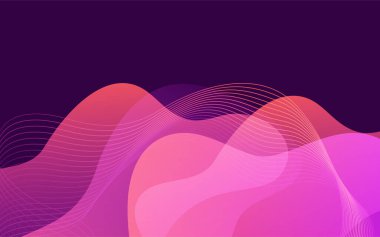 Modern gradyan renk kompozisyonu olan akıcı renkli dinamik arkaplan tasarımı. Grafik tasarım ögesi.