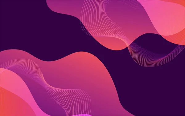 Diseño Fondo Dinámico Colores Fluidos Con Composición Color Degradado Moderno — Vector de stock