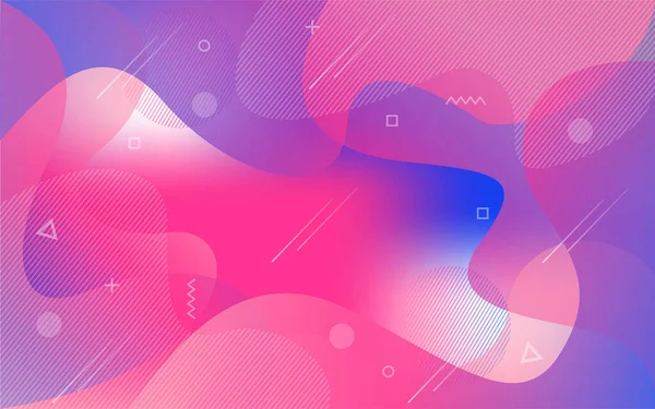 Diseño Fondo Dinámico Colores Fluidos Con Composición Color Degradado Moderno — Vector de stock