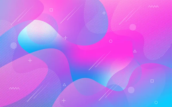 Diseño Fondo Dinámico Colores Fluidos Con Composición Color Degradado Moderno — Vector de stock