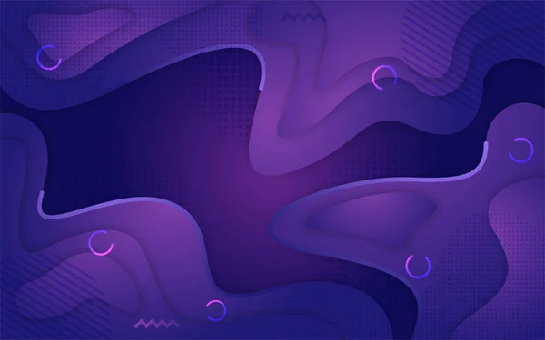 摘要现代紫色动态流体背景设计 图形设计模板 — 图库矢量图片