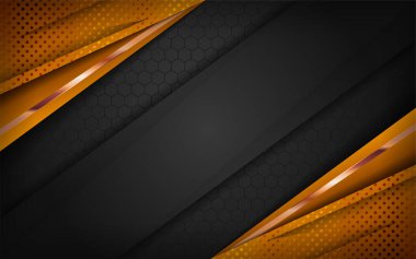 Siyah ve altın kombinasyonlar lüks arka plan tasarımı. Grafik tasarım şablonu