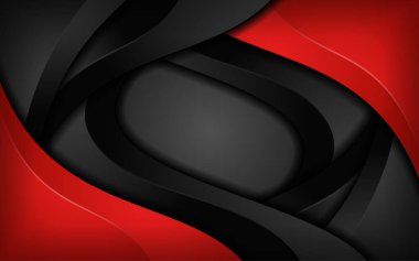 Soyut dinamik kırmızı ve siyah kombinasyon arka plan tasarımı. Grafik tasarım şablonu