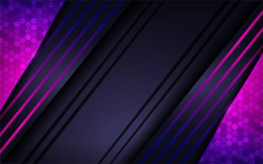 Modern mor renkli fütüristik arka plan tasarımı. Grafik tasarım şablonu. Vektör illüstrasyonu