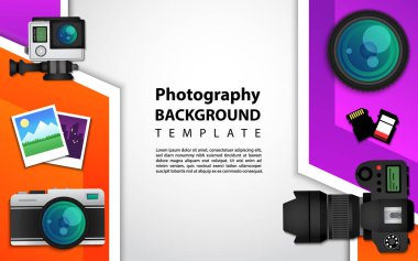 Yaratıcı modern arkaplan tasarımı fotoğrafçılık tema biçimi. Grafik tasarım ögesi.