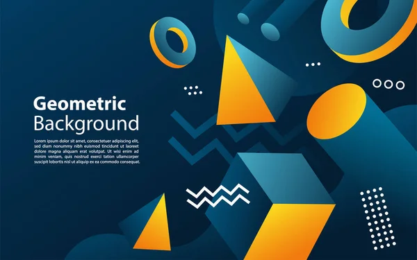 Fondo Geométrico Abstracto Diseño Fondo Moderno Elemento Diseño Gráfico — Vector de stock
