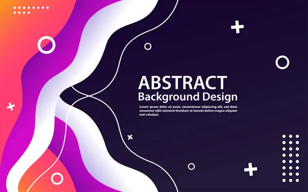Modernes Dynamisches Design Mit Farbenfroher Flüssiger Formkomposition Grafisches Gestaltungselement Vektorillustration — Stockvektor