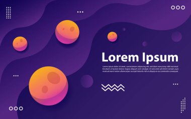 Sıvı efektli renkli arkaplan. Vektör grafik illüstrasyonu