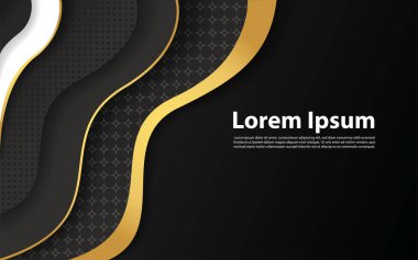 Dinamik lüks kağıt kesimi arka plan, soyut dekorasyon, Grafiksel element çizimi