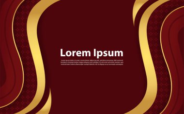 Kırmızı kağıt katmanlı üç boyutlu arkaplan. Vektör grafik çizimleri.