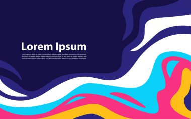 Sıvı renk arkaplan tasarımı. Akışkan gradyan bileşimi. Grafik tasarım ögesi