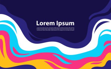 Sıvı renk arkaplan tasarımı. Akışkan gradyan bileşimi. Grafik tasarım ögesi