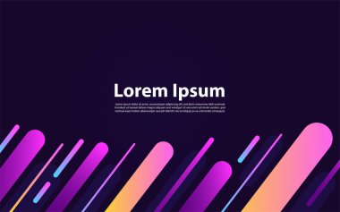 Soyut asgari gradyan şekiller ve geometrik desen bileşimi. Renkli bir arkaplan. Grafik tasarım ögesi