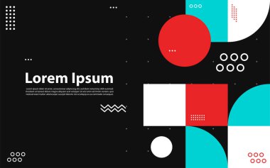 Modern geometrik soyut arkaplan. Geometrik şekilleri çember içine al. Grafik tasarım ögesi