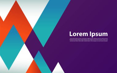 Renkli geometrik arka plan. Soyut geometrik üçgen arka plan. Grafik tasarım ögesi