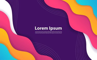 Yumuşak renk arkaplanlı sıvı dalga arkaplanı. Modern soyut sıvı dokulu geometrik elementler tasarımı. Grafik tasarım ögesi