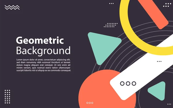 Fondo Isométrico Geométrico Colorido Abstracto Elemento Diseño Gráfico Ilustración Vectorial — Vector de stock