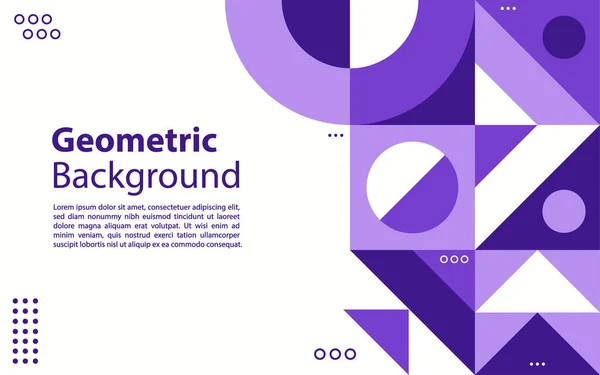 Geometrisk Bakgrund Enkla Former Med Trendiga Lutningar Grafiskt Designelement Vektorillustration — Stock vektor