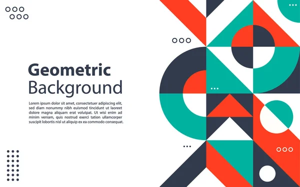 Capas Geométricas Retro Abstract Composição Forma Elemento Design Gráfico — Vetor de Stock