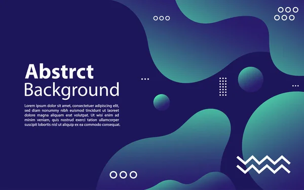 Blauer Abstrakter Flüssiger Hintergrund Modern Dynamic Graphic Design Element — Stockvektor