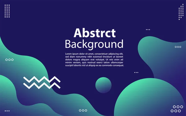 Blauer Abstrakter Flüssiger Hintergrund Modern Dynamic Graphic Design Element — Stockvektor