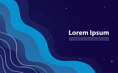 Sıvı arka plan mavi renkli dinamik arkaplan tasarımı. Grafik tasarım ögesi.