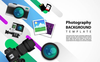 Yaratıcı modern arkaplan tasarımı fotoğrafçılık tema biçimi. Grafik tasarım ögesi.