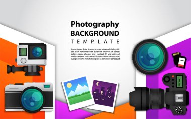 Yaratıcı modern arkaplan tasarımı fotoğrafçılık tema biçimi. Grafik tasarım ögesi.