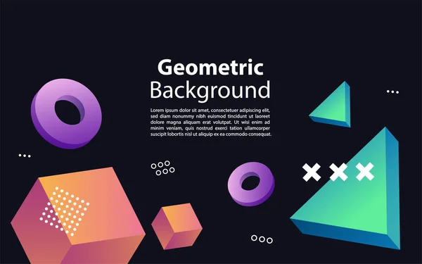 Fundo Preto Forma Aleatória Vector Elemento Design Gráfico Ilustração Vetorial — Vetor de Stock