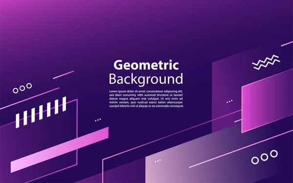 Современный Технологический Фиолетовый Геометрический Дизайн Фона Графический Элемент Дизайна — стоковый вектор