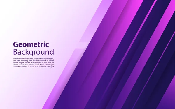 Fundo Roxo Geométrico Com Cores Brilhantes Composições Forma Dinâmica Ilustração — Vetor de Stock